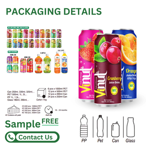 100% trái cây tươi 490ml nước 50% đóng hộp uống với bột giấy: Nam Việt Quất, Vải thiều, cam, dâu tây-bán buôn-nhãn hiệu riêng OEM - Product Image 6
