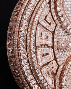 Lujo 925 plata esterlina personalizado Iced Out colgante Spinning Heavy Charm letras personalizadas pasa Tester colgante para hombres - Product Image 4