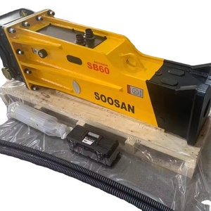 SOOSAN SB60 Caja de rompedor hidráulico silencioso Martillo de demolición de piedra 15-18 toneladas Excavadoras Retroexcavadora Motor Construcción de motor - Product Image 1