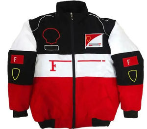 Veste bomber rembourrée en coton avec logo brodé personnalisé, vêtements d'équipe, veste vintage de course automobile F1, veste de course Jack Daniels - Product Image 6
