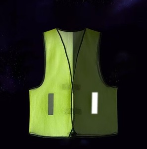 Gilet de sécurité de travail en polyester 100% de haute qualité vestes de travail imperméables avec poches réflecteurs haute visibilité pour vêtements de travail - Product Image 3