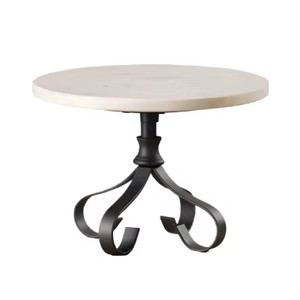 Top de mármol más vendido con soporte de metal Soporte de pastel para mesa de boda de Navidad DE LA India - Product Image 1