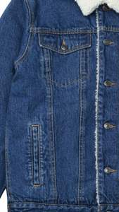 Veste en jean de haute qualité avec manches en cuir, veste en jean pour homme sur mesure, vente en gros - Product Image 5