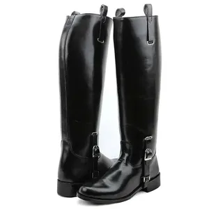 Botas de Equitación de Cuero con Logo Personalizado de Nueva Moda 2024 a la Venta / Botas de Montar de Cuero de Buena Calidad para Hombre - Product Image 1