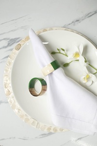 Porte-serviettes en corne de buffle, forme ronde, porte-serviettes pour hôtels de luxe, restaurants et tables de mariage, haute qualité - Product Image 4
