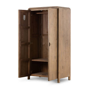 Meubles de chambre à coucher en teck massif Jacob, design moderne, armoire, bureau avec finition brune pour la maison ou l'hôtel - Product Image 2