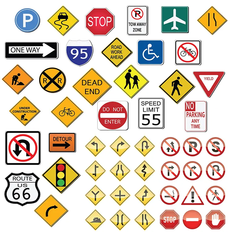 Factory Supplier American Aluminum Road Safety Signs Street Traffic Sign