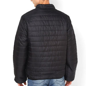 Chaqueta acolchada de verano para hombre personalizada al por mayor, Parka de lona transpirable a prueba de viento con cuello levantado, ropa informal - Product Image 2