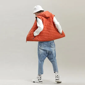 ¡Novedad de 2025! Chaleco acolchado de lana con logotipo personalizado, Chaqueta corta impermeable transpirable para ropa informal de invierno - Product Image 2