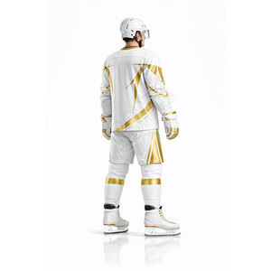Uniformes de hockey sur gazon respirants pour hommes 100% polyester, tenue de hockey sur glace par sublimation, service OEM disponible - Product Image 2