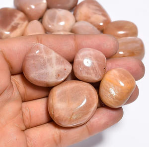 Piedra caída melocotón piedra lunar cristal Natural caído curación a granel guijarro ágata piedra preciosa Reiki Chakra cristal al por mayor a granel - Product Image 6