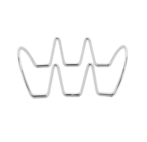 Porte-tacos en acier Sushi Taco Display Porte-tacos pour vaisselle Plats et assiettes Meilleure qualité polie - Product Image 5