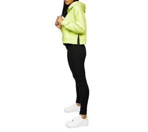 Sudaderas con capucha para mujer Sudadera bordada Manga larga Mujer Casual Bordado Contraste Color Medio y medio parche Pullover - Product Image 5