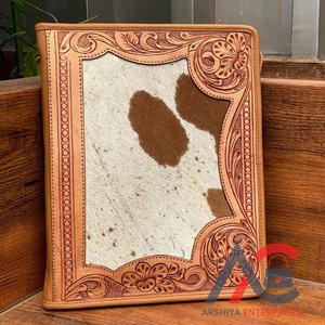 Portefeuille d'affaires en cuir de vachette usiné à la main de qualité supérieure personnalisé - Product Image 1