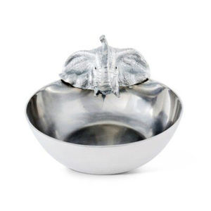 Diseño en relieve Comida profunda Frutero Espejo hecho a mano Metal pulido Mesa Postre Bowl Compra a granel Disponible Eventos ideales - Product Image 2