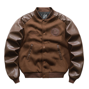 Blouson d'hiver personnalisé pour homme, 100% polyester, logo sur le devant, coupe-vent, écologique, service OEM - Product Image 3