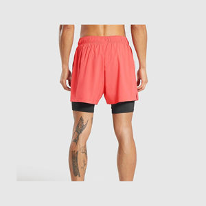 กางเกงขาสั้นสำหรับวิ่งของผู้ชายสำหรับฤดูร้อนกางเกงขาสั้นสองชั้นแห้งเร็วสำหรับออกกำลังกายออกกำลังกายเพาะกาย - Product Image 3