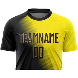 Camiseta de Fútbol Unisex Transpirable para Adultos, 100% Poliéster, 180g, Secado Rápido, Cuello Redondo, Personalizable con Nombre de Equipo, Logotipo Personalizado - Product Image 2