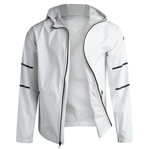 Chubasquero impermeable de secado rápido para hombre 100%, diseño único con estilo de calle alta para uso al aire libre en invierno, chubasquero de Color blanco - Product Image 3