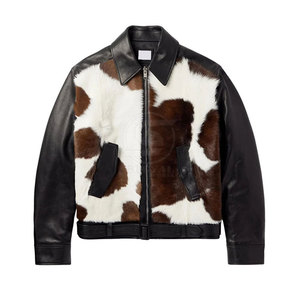 Chaqueta de Cuero Vacuno para Hombre de Primera Calidad, Diseño Único en la Parte Delantera, Chaqueta de Invierno Ecológica Hecha en Pakistán, Venta al Por Mayor - Product Image 1