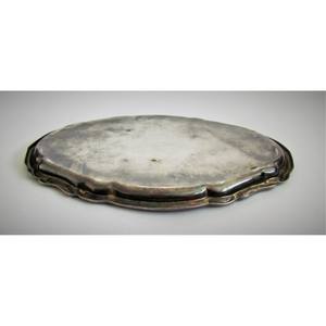 Plateau de service vintage Plateau personnalisé en métal et acier inoxydable Plateau décoratif moderne du milieu du siècle Pièce authentique - Product Image 2