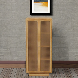 Tocador de madera de teca alto de estilo moderno de lujo Muebles de dormitorio de Interior de alta calidad - Product Image 1