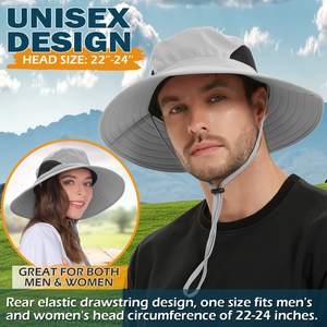 Chapeau de pêche en coton imprimé et brodé unisexe unisexe de luxe de créateur Chapeau réversible avec logo personnalisé - Product Image 2