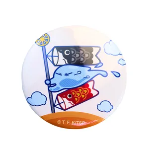Aangepaste Logo Afdrukken Anime Pin Metalen Blikken Knop Badge