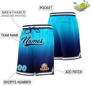 Pantalones cortos de baloncesto de tela de secado rápido transpirable de malla de poliéster 100% con logotipo personalizado de alta calidad sostenible - Product Image 2