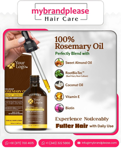 Rosemary Infused <b>Hair</b> Growth Oil for Long Healthy <b>Hair</b> OEM ODM Private Label Custom Brand <b>Hair</b> Formula - Product Image 6