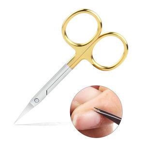 Tijeras para Cutículas Profesionales Compactas, Curvas, de Acero Inoxidable, Ligeras, Duraderas, con Acabado Pulido Espejo, para Manicura en Movimiento - Product Image 2