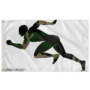 Bandera Personalizada con Diseño de Hombre Corriendo para Eventos al Aire Libre, Tema Libertad - Product Image 1