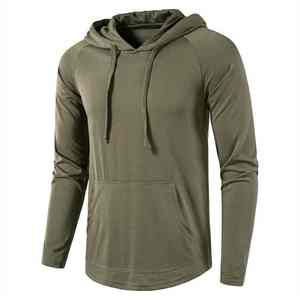 Men Winter Long Sleeve <b>Hoodie</b> Running Athletic Hiking Workout <b>T</b>-<b>shirts</b> Breathable Customizable Design for Adults - Product Image 4