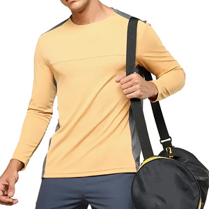 Manufacturer's Customized Clothing <b>Men's</b> Solid Pattern <b>Long</b>-Sleeved Kaus T-Shirt Spring Sport <b>Shorts</b> 220 Gram Fabric Blank - Product Image 6