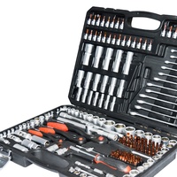 Ensemble d'outils à main de 216 pièces, kit d'outils de réparation générale pour la maison et l'automobile avec boîte à outils, réparation mécanique, entretien domestique