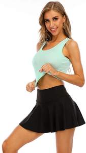 Jupes d'entraînement de golf de course décontractées respirantes légères pour femmes Short à séchage rapide brodé avec taille naturelle - Product Image 4