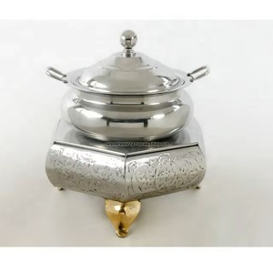 Plat de service rond en acier inoxydable à prix compétitif, chauffe-plats pour buffet, parfait pour les restaurants, les mariages et les événements - Product Image 5