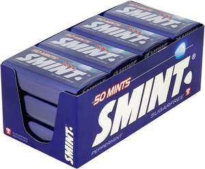 Caramelos de Menta Sin Azúcar Smint XXL Tin 50, Refrescantes de Aliento - Product Image 1