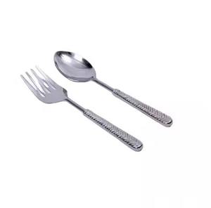 Juego de Servidores de Ensalada de Acero Inoxidable de Nuevo Diseño, Elegante Plateado, Ecológico, Apto para Lavavajillas, para Uso en Hoteles y Bodas - Product Image 2