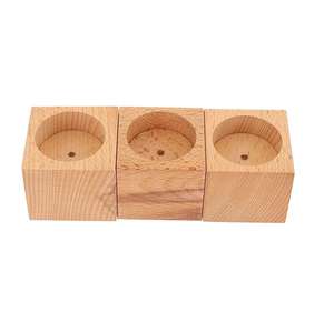 Hot Candle Holdert El diseño de madera natural permite que el soporte se mezcle perfectamente con otros elementos en su espacio - Product Image 5