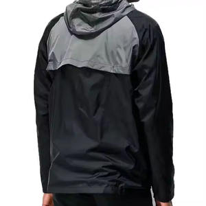 Veste coupe-vent de streetwear pour homme avec logo personnalisé, veste de pluie 100% polyester, softshell imperméable - Product Image 2