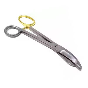 Ciseaux à pansement TC BRUNS de qualité supérieure courbés 24.0 cm ciseaux chirurgicaux en acier inoxydable ciseaux de coupe en plâtre poignée en or - Product Image 6