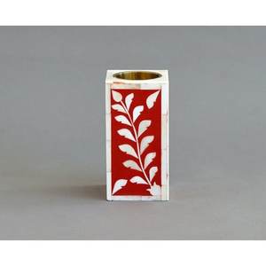 Quemador de incienso bakhoor hecho a mano con diseño floral y detalles de hueso, pieza decorativa para aroma mukhbar - Product Image 2