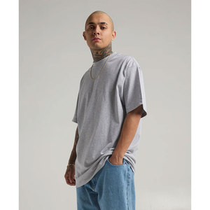 100% coton nouveau été hommes t-shirt solide surdimensionné demi à manches courtes décontracté coton Streetwear haut hommes T-shirts - Product Image 1
