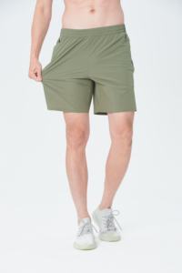 Pantalones Cortos Deportivos para Hombre, Doble Capa, Transpirables, 100% Algodón, Secado Rápido, Cintura Media, Cierre con Cordón, para Deportes al Aire Libre - Product Image 2
