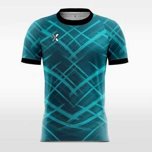 เสื้อเด็กสีเขียวดำเทอร์รี่ - พิมพ์ลายนูนและระบายอากาศได้ดี รับผลิตตามสั่งขายส่ง - Product Image 3