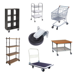 Ruedas giratorias de PVC rígido de 4 pulgadas CCE para Walmart - Product Image 6