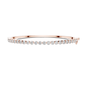 1.98 CT Lab Diamond Tennis <b>Bangle</b> Round Brilliant Cut 10KT, 14KT, 18KT <b>Gold</b> & 925 Silver <b>Rose</b>, Yellow, White <b>Gold</b> - Product Image 1