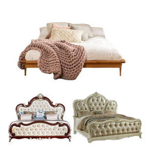 Meubles de chambre à coucher modernes, ensemble de lits king et queen size, type mélamine d'Indonésie, bois direct d'usine - Product Image 4