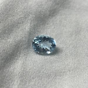 Aigue-marine naturelle, beryle, forme ovale, 3,1 carats, couleur bleu Santa Maria, pierres précieuses en vrac, ovales, certifiées, qualité supérieure - Product Image 1